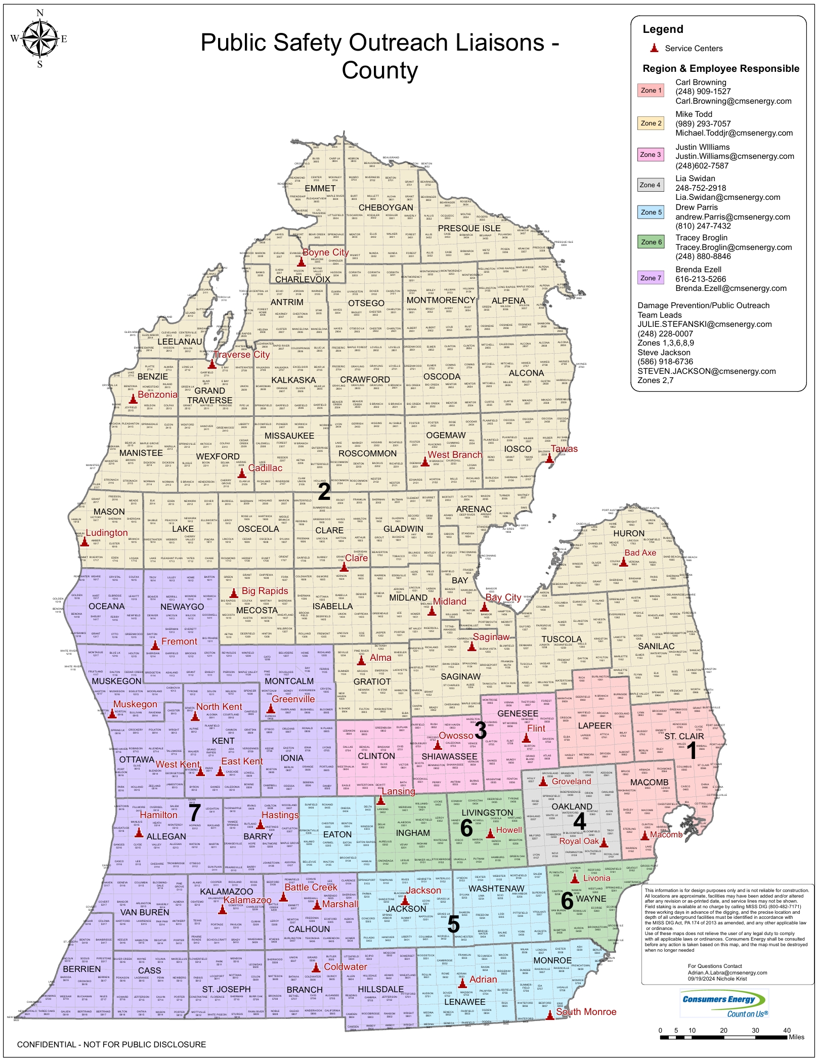 electric damage safety regions